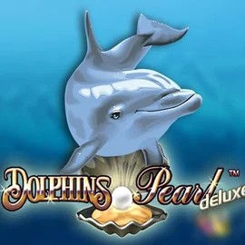 Dolphins Pearl Deluxe slot logo by Novomatic at Potmanni Casino