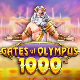 Gates of Olympus 1000 online game logo by Pragmatic Play on potmannicasinos.fi
